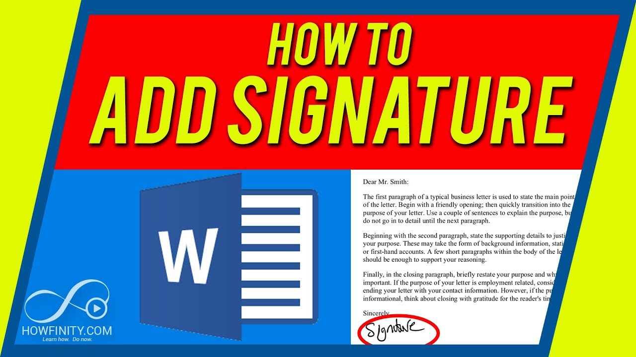 how to create an electronic signature in word for mac